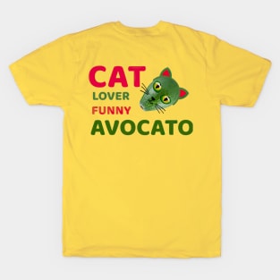 Cat Lover Funny Avocato T-Shirt